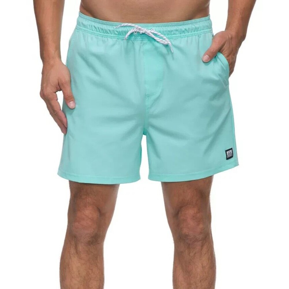 REEF Men's Marzo 4-way stretch Board Shorts 5" inseam Aruba Blue Small
